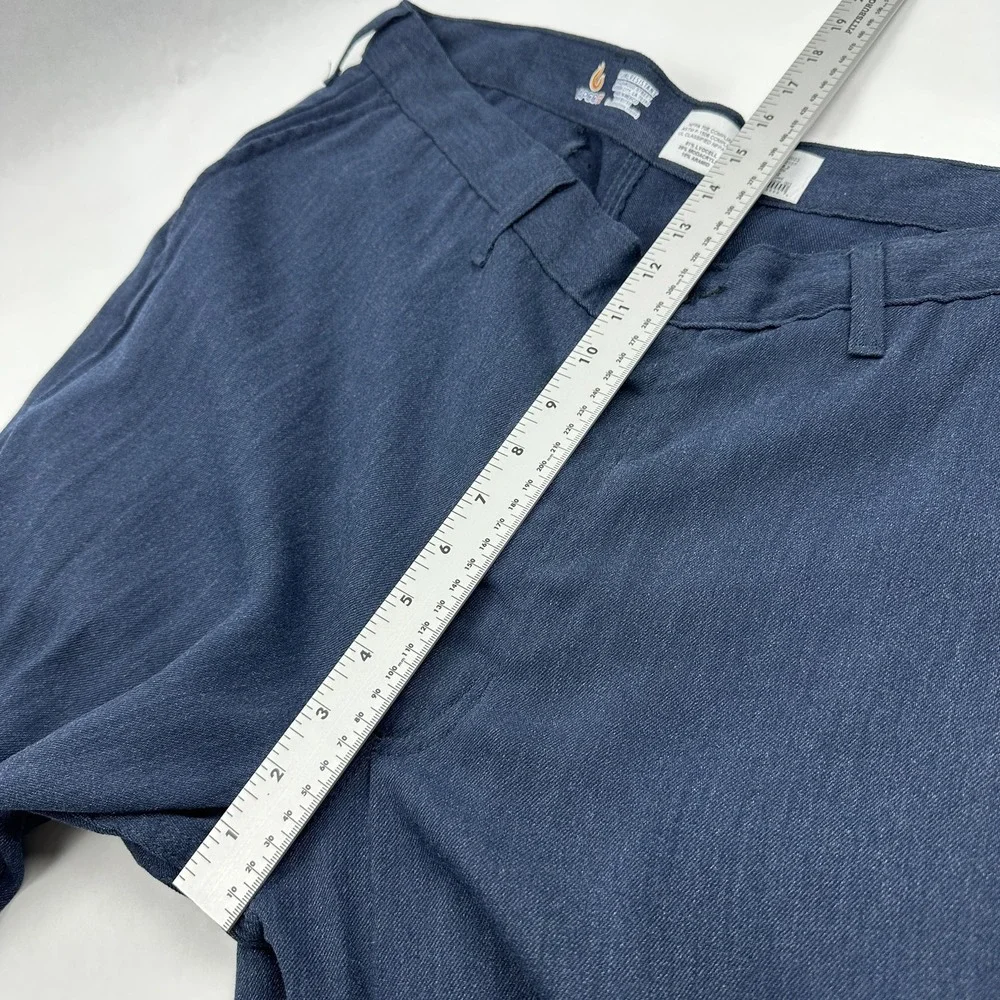 LAPCO FR Work Pants Mens 40x32 Navy Blue Flame Resistant Tecasafe One CAT 2